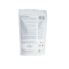 Back packaging of MSM POWDER by Equine America showing nutritional information and usage instructions.