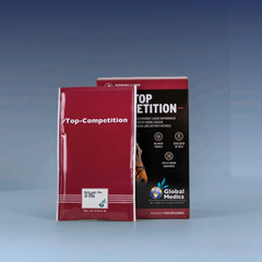 Top Competition endurance and recovery supplement packaging by Global Medics.