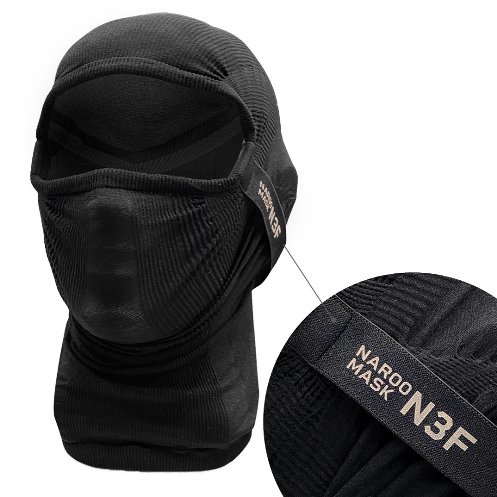 N3F RIDING MASK designed for equestrian protection, featuring breathable fabric and full coverage for riders.