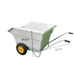 WHEEL BARROW-600L-XL-WHITE-(IN STORE ONLY)-PRE ORDER