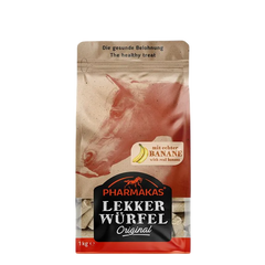 PHARMAKAS® LEKKERWÜRFEL-1 KG-(BANANA)-GERMANY