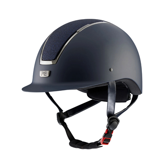 Alzarrab PE Odyssey Horse Riding Helmet in navy color, featuring advanced safety and superior comfort for riders.