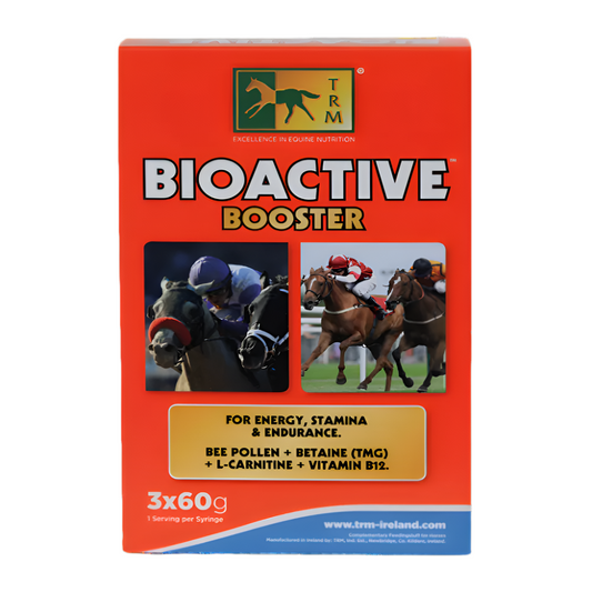 TRM Bioactive Booster package for horses on a white background
