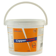 COPPER-TRITION-EPUK White bucket with a handle, labeled 'COPPER-TRITION' with orange and blue accents on the label.