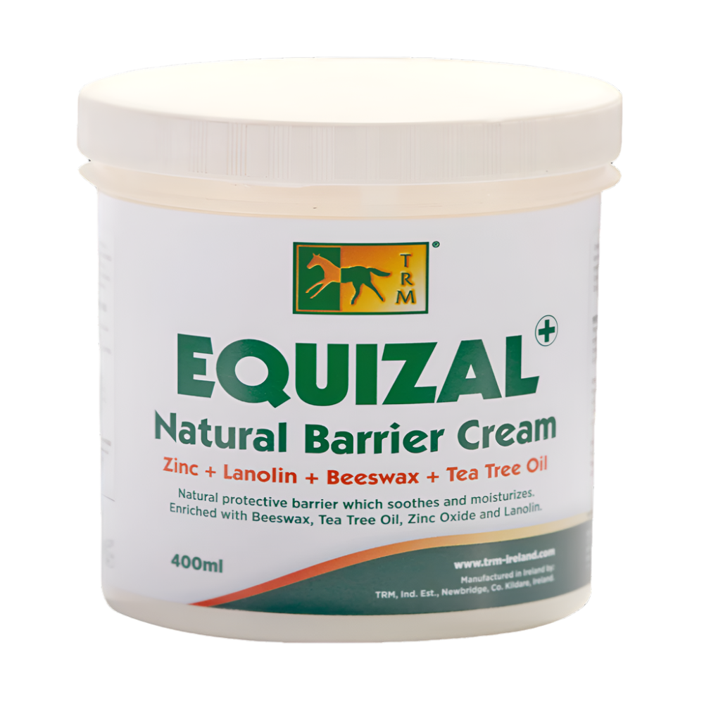 Equizal Natural Barrier Cream container with label on a white background