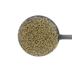 STAYPOWER CUBES-20 KG-D&H UK horse feed pellets in a scoop for steady-release performance.