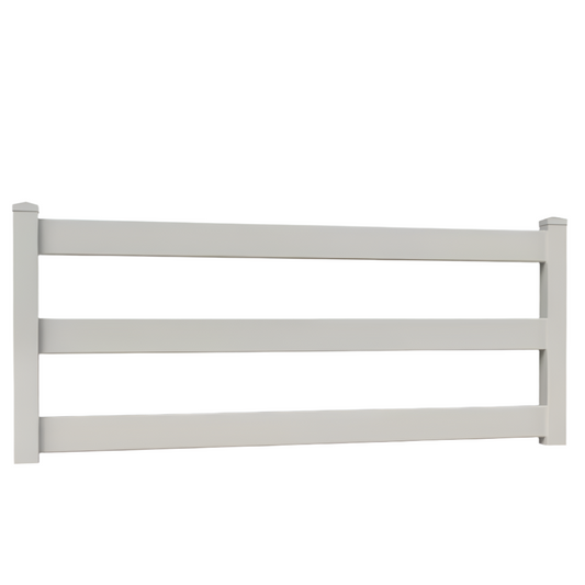 3 RAIL-WHITE HORSE RANCH FENCE