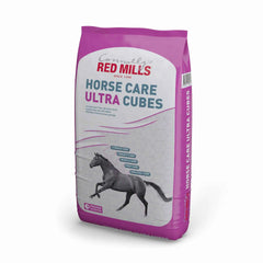 HORSE CARE ULTRA CUBES | RED MILLS | UAE | AL ZARRAB packaging displaying premium horse feed