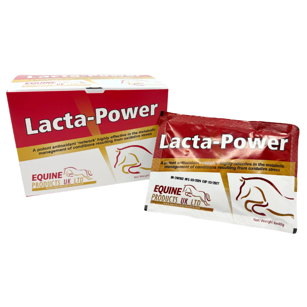 Lacta-Power Equine Products packaging on a white background
