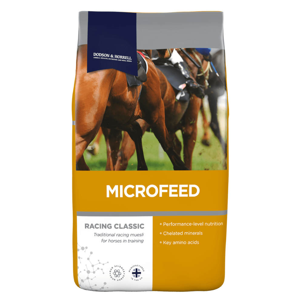 MICROFEED-D&H UK | Racing Classic muesli for horses in training with performance-level nutrition