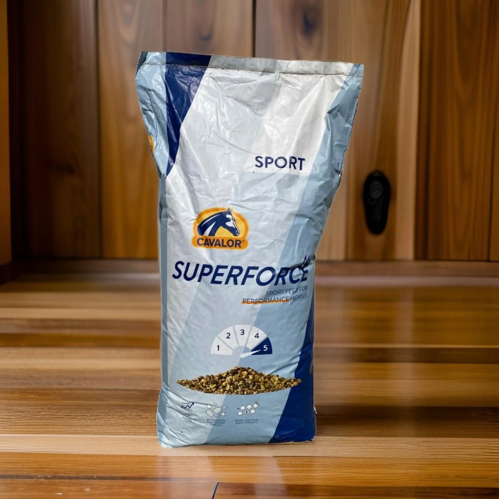 Cavalor SUPERFORCE sports muesli bag designed for performance horses in UAE.