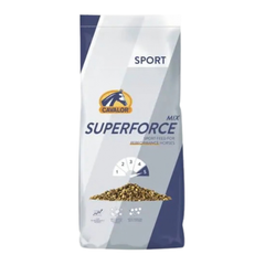 Cavalor SUPERFORCE mix bag for performance horses, providing energy and essential nutrients for athletic performance.
