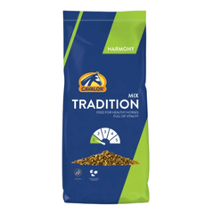 Cavalor TRADITION PELLET horse feed bag designed for healthy horses full of vitality, suitable for UAE market.