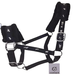 NYLON HALTER-WITH FLEECE-MULTI COLOUR