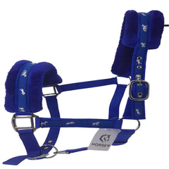 NYLON HALTER-WITH FLEECE-MULTI COLOUR