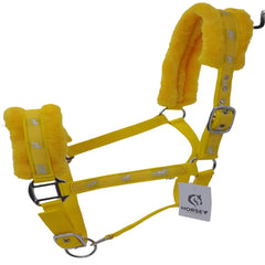 NYLON HALTER-WITH FLEECE-MULTI COLOUR