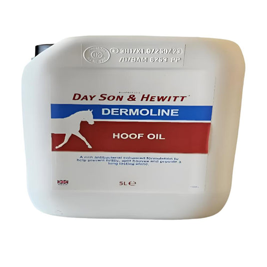 DERMOLINE HOOF OIL-5 L-DAY, SON & HEWITT-UK