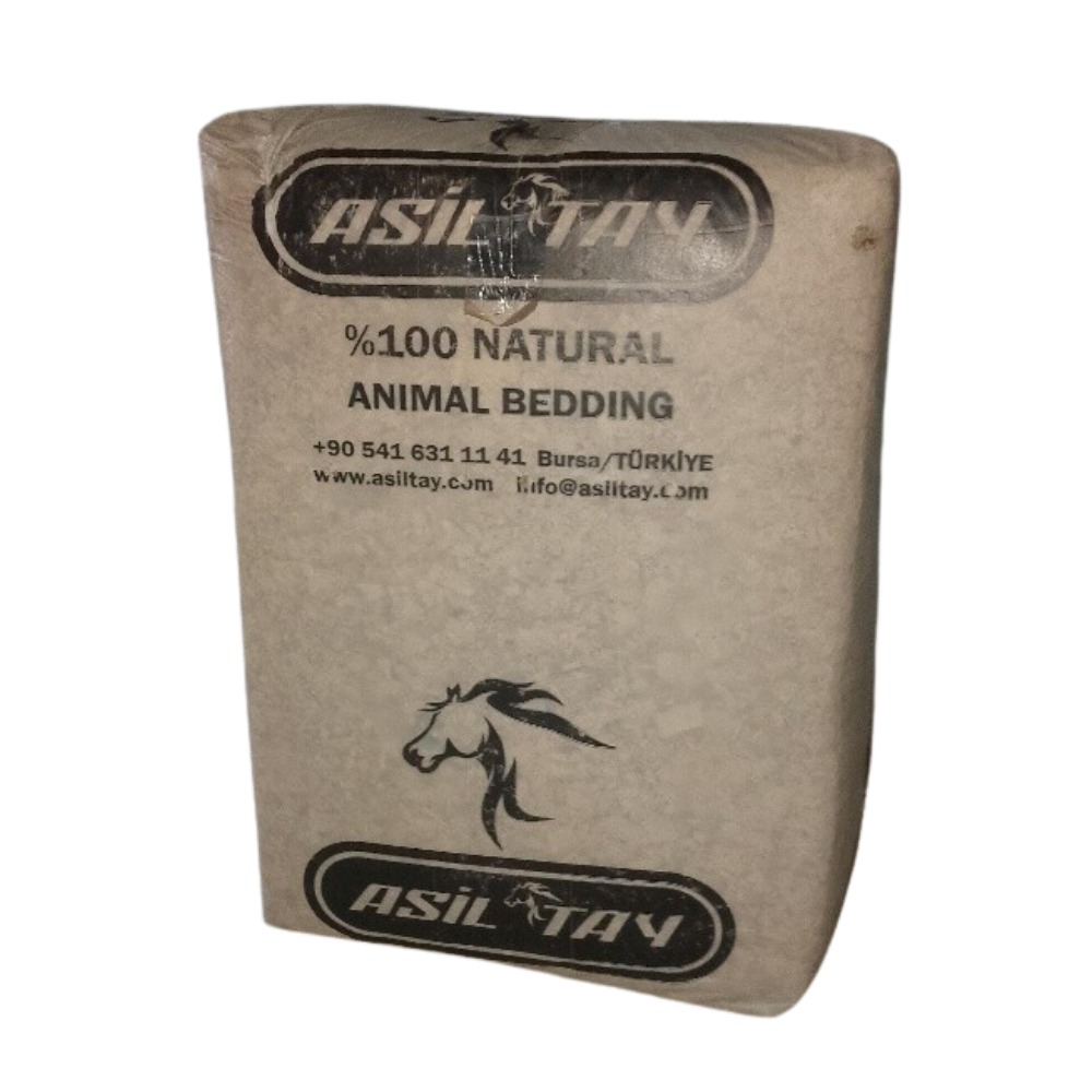 PINE WOOD SHAVINGS by Asil Tay, 100% natural animal bedding for clean and comfortable stabling.
