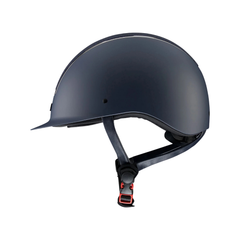 Alzarrab PE Odyssey Horse Riding Helmet in navy color, showcasing its sleek design and safety features.