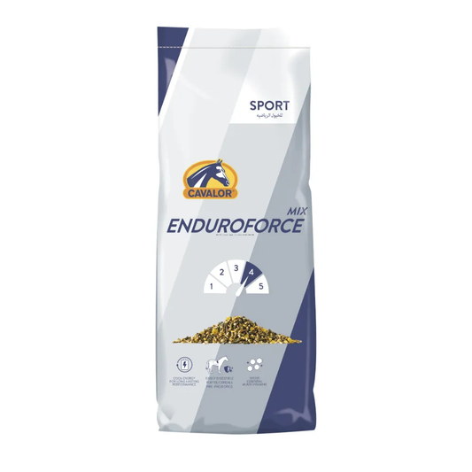 Cavalor EnduroForce mix bag for high-performance horse feed in UAE.