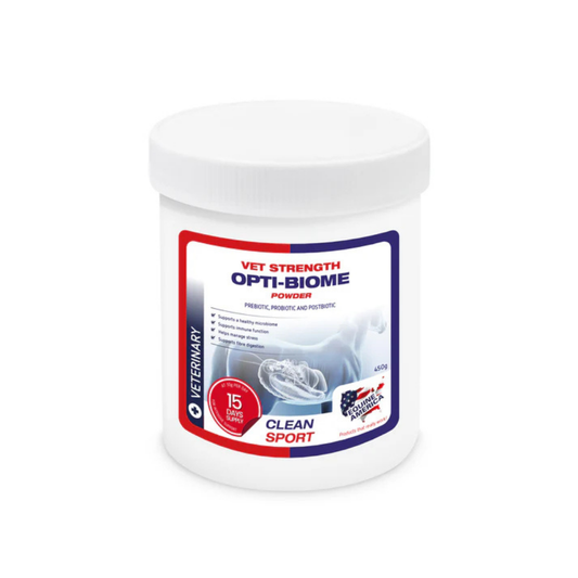OPTI BIOME POWDER for optimal gut health in horses and ponies.